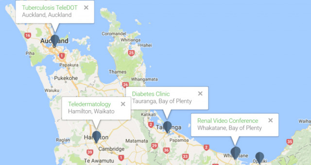 NZ Telehealth Map